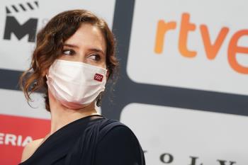 Ayuso ha acudido este domingo a la VIII edición de los Premios Platino del cine y el mundo audiovisual iberoamericano que, después de cuatro años, regresan a Madrid