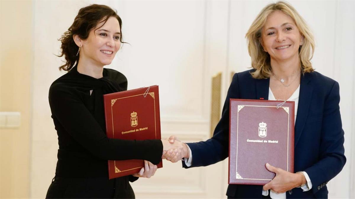 Isabel Díaz Ayuso se reúne con Valérie Pécresse, presidenta del consejo regional de Isla de Francia para firmar un memorando de colaboración