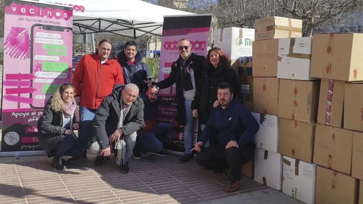 Los vecinos de Humanes y de otros municipios madrileños han donado más de 1.500 kilos de material para Turquía