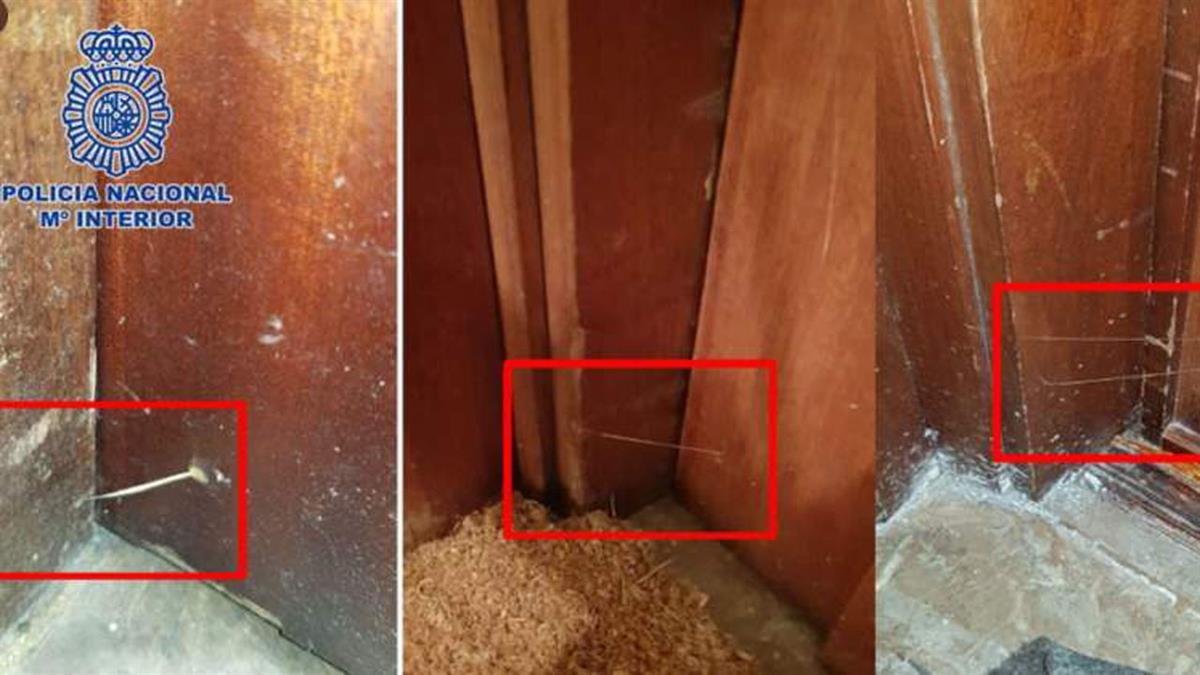 Un vecino alertó a los agentes al observar hilos de silicona en las puertas del edificio.