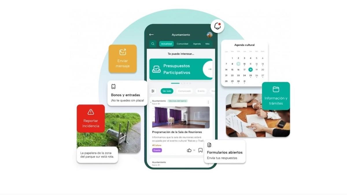 La nueva plataforma permitirá comunicar incidencias, recibir avisos municipales, consultar actividades y ampliar progresivamente los servicios digitales