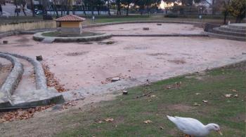 Desde la asociación manifiestan el grave estado del estanque de patos frente al Castillo de la localidad 