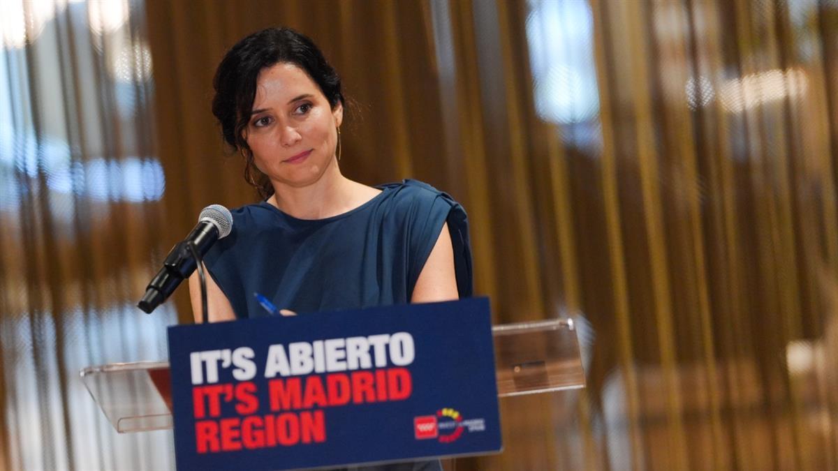 La presidenta de la Comunidad de Madrid ha adelantado esta novedad durante su viaje