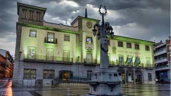 Lee toda la noticia 'El Ayuntamiento de Colmenar Viejo se tiñe de verde contra la ELA'