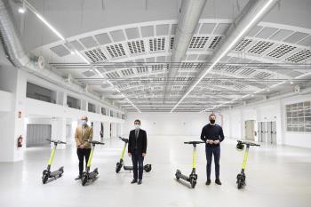 En el acto realizado en la antigua fábrica de la Gal se hizo un balance de los primeros meses de los proyectos de micromovilidad