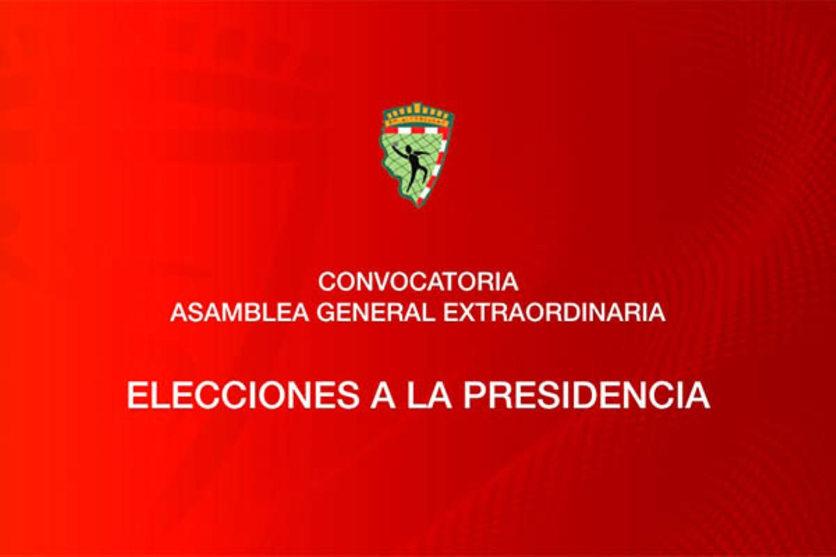 El próximo martes 30 de junio a las 19:30 horas se elegirá al presidente del club 