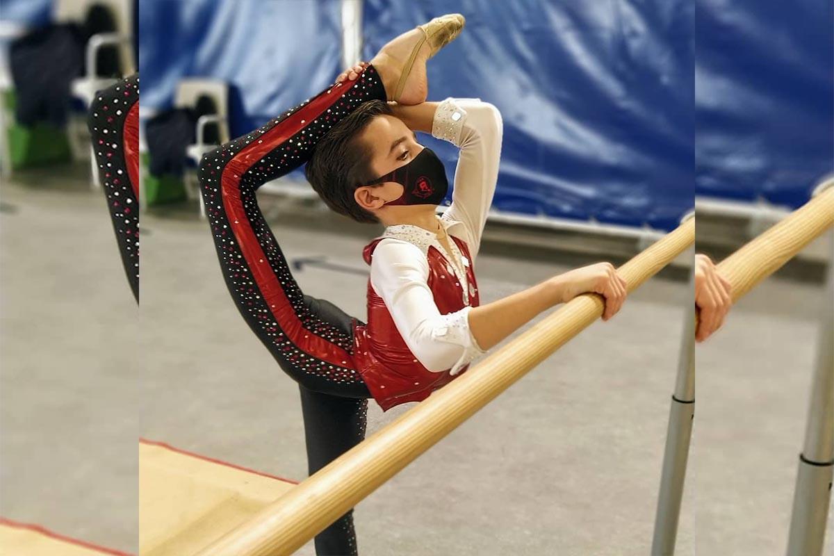 El gimnasta benjamín consiguió un oro y una plata en su primer nacional