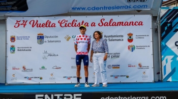 Ángel Marugán decidió la clasificación de la montaña desde la fuga de la etapa reina y Mario Anguela fue segundo en la jornada inaugural de la Vuelta a Salamanca