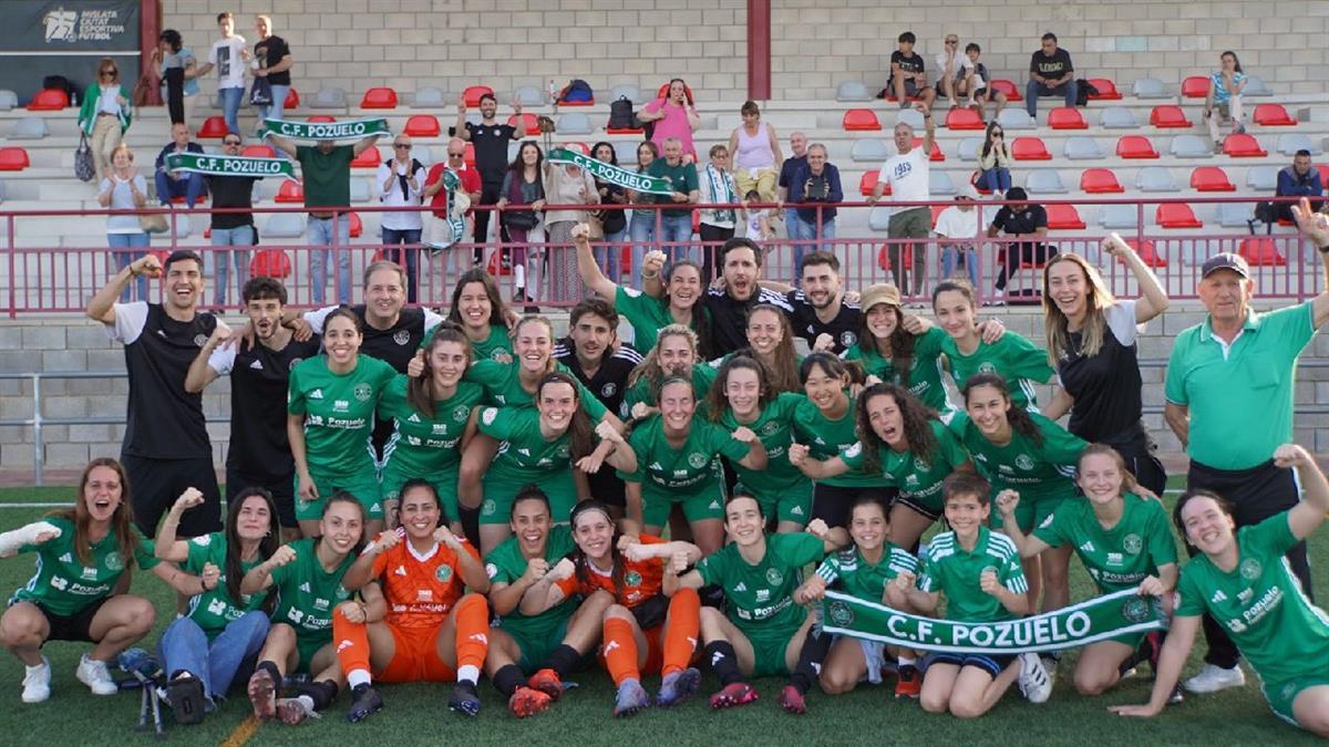 El CF Pozuelo Femenino asciende a 2ª RFEF tras una dominante victoria en Mislata  