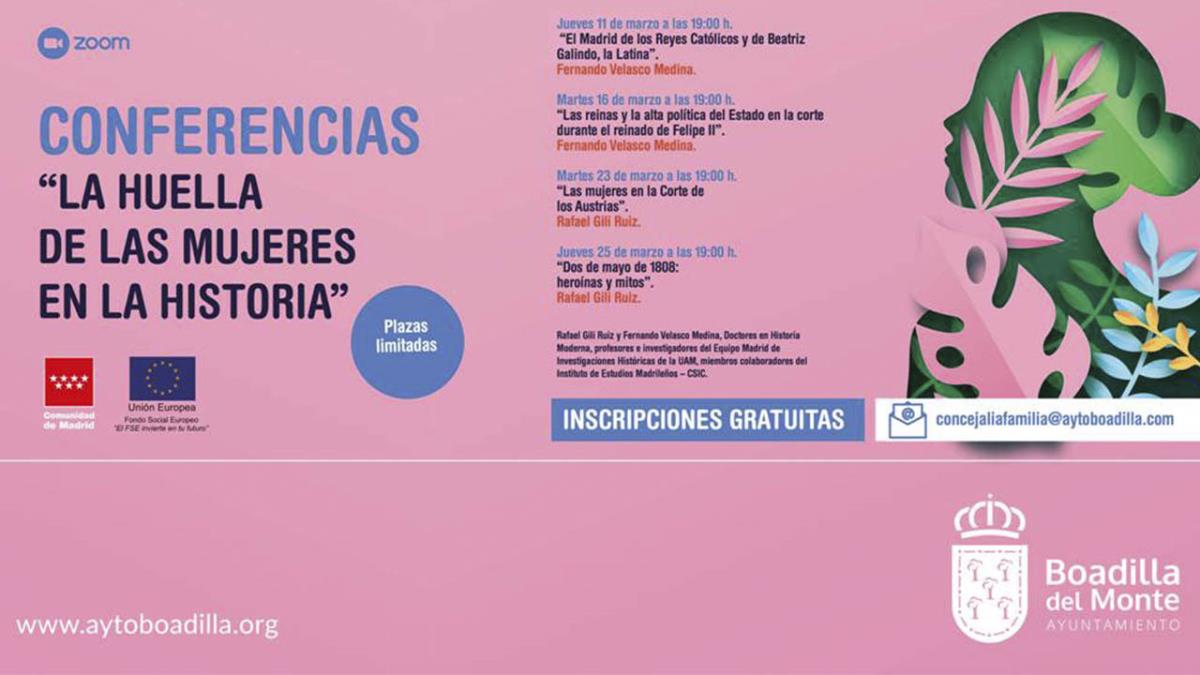 El ciclo está compuesto de cuatro conferencias 
