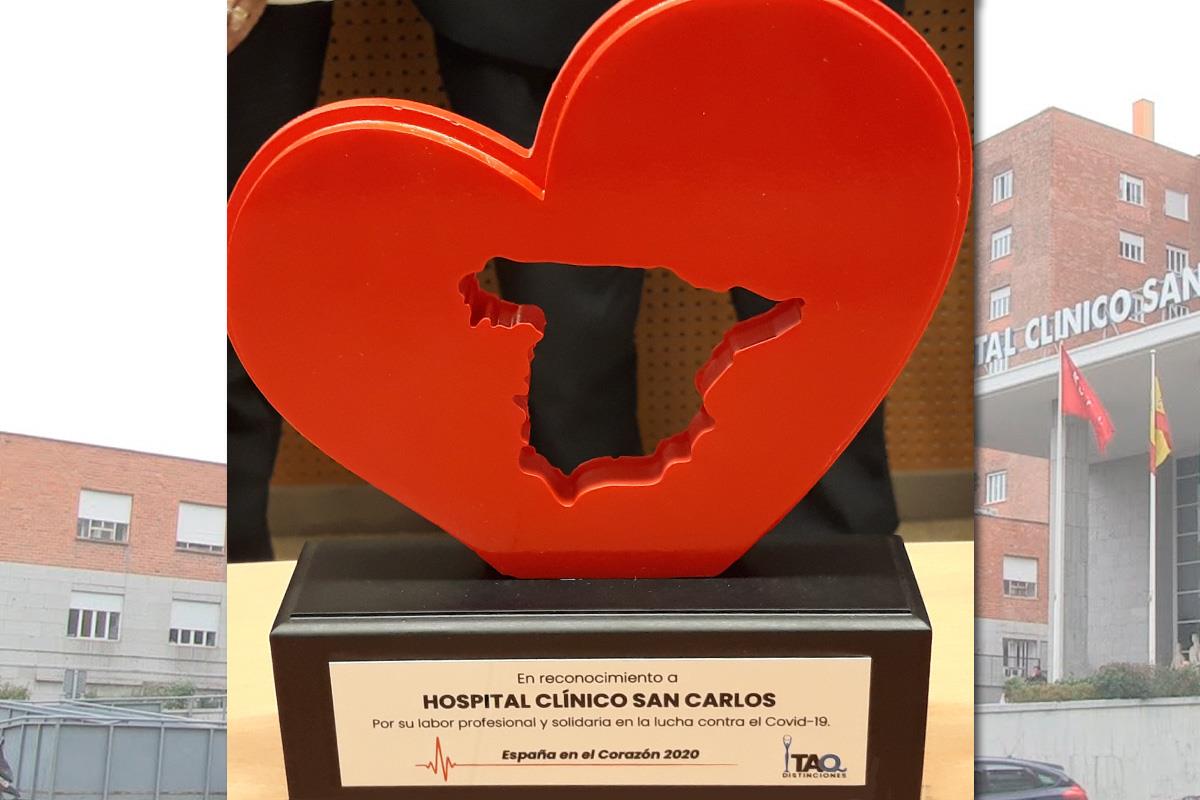 Este galardón ha sido entregado al centro hospitalario y a sus trabajadores por su lucha frente al coronavirus
