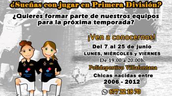 Podrán visitarles los lunes, miércoles y viernes de 19:00 a 20:00 horas en el Polideportivo Villafontana