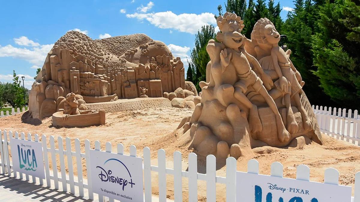 En una escultura gigante de arena que se podrá visitar en Parque Europa hasta el 18 de julio