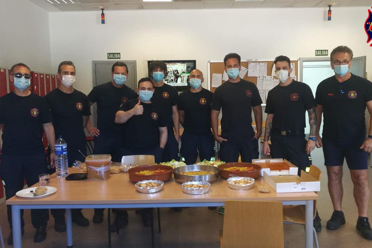 El centro Campodón agradece la colaboración de los bomberos de Alcorcón recibida durante esta etapa del covid19
