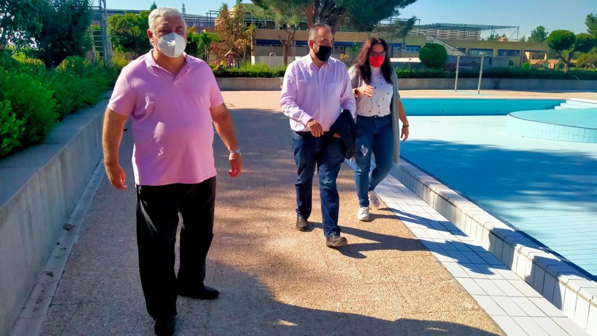 Han estado presentes también Francisco Lombardo, el Concejal de Deportes, y Leticia Martín, Segunda teniente de alcalde y Concejala de Mantenimiento de la Ciudad