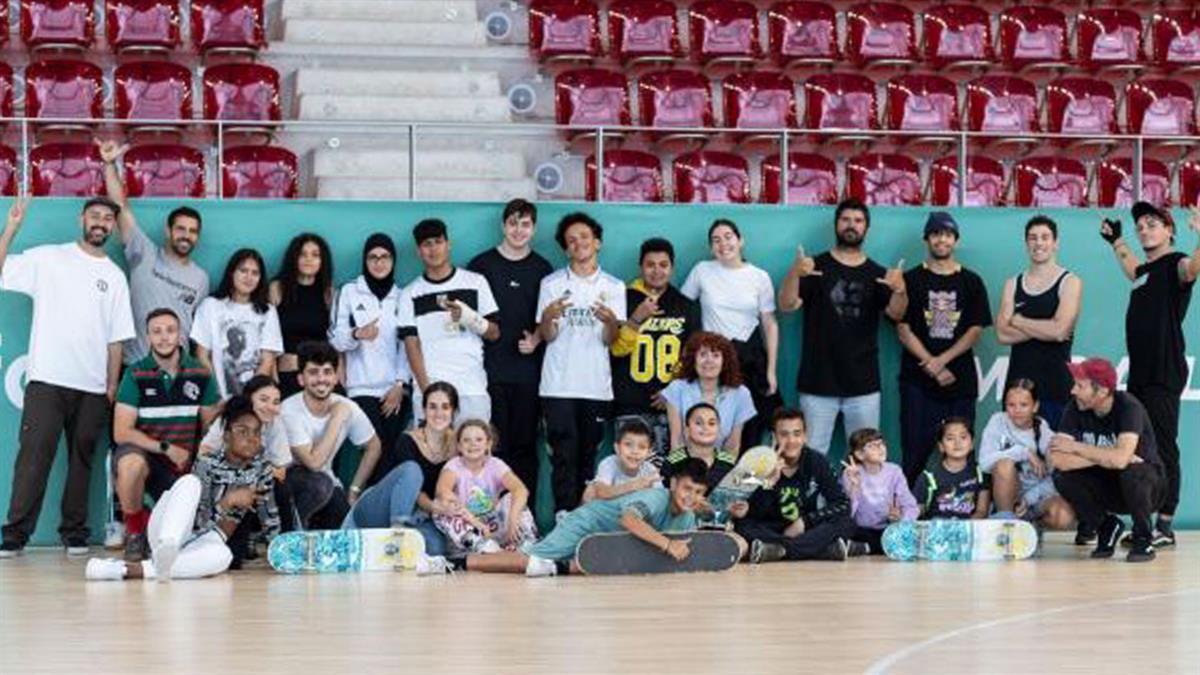 Esta vez han llevado los deportes urbanos a los niños y niñas del Centro Fundación Rafa Nadal de Madrid
