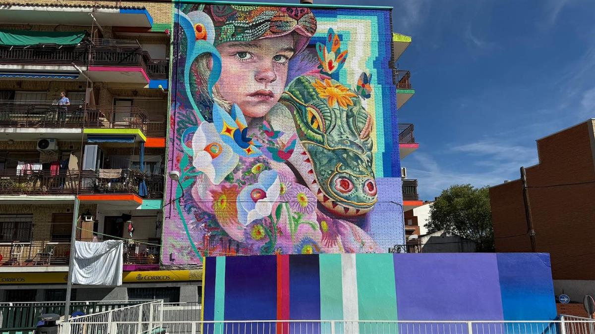 La obra de Murfin, del Museo de Arte Urbano de Fuenlabrada, ha sido reconocida por la plataforma Street Art Cities