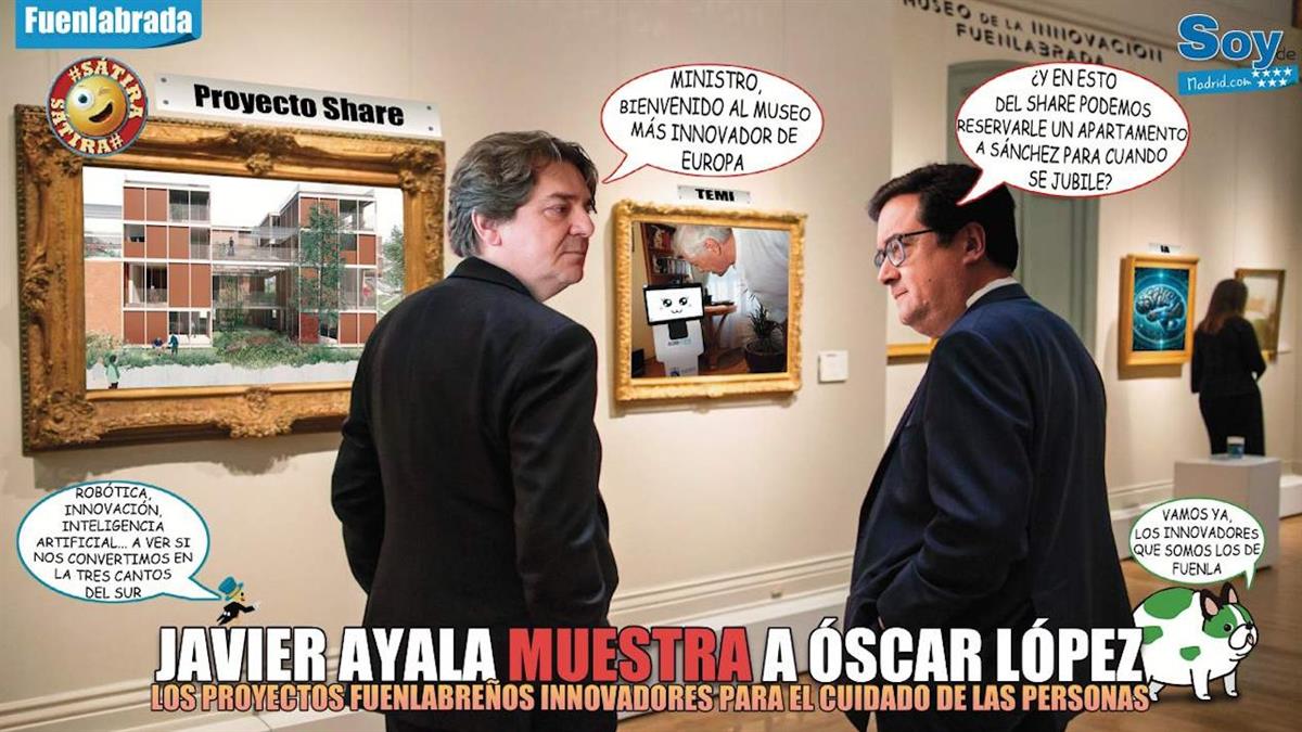 El ministro Óscar López ha visitado la ciudad para conocer proyectos como el SHARE, la introducción de robótica en atención a mayores o el uso de la IA para detectar pobreza energética