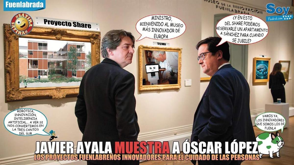 El ministro Óscar López ha visitado la ciudad para conocer proyectos como el SHARE, la introducción de robótica en atención a mayores o el uso de la IA para detectar pobreza energética