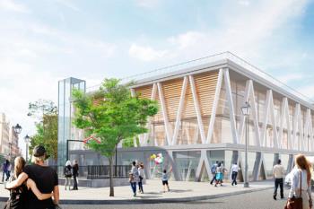 La estructura del centro deportivo ya está en pie