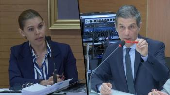 La popular y el portavoz socialista vuelven a sacar las uñas al hablar del ex comisario principal