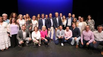 El portavoz popular en la Asamblea, Muñoz Abrines, acompaña a Salomón Aguado y asegura que mejorarán la red de Cercanías 