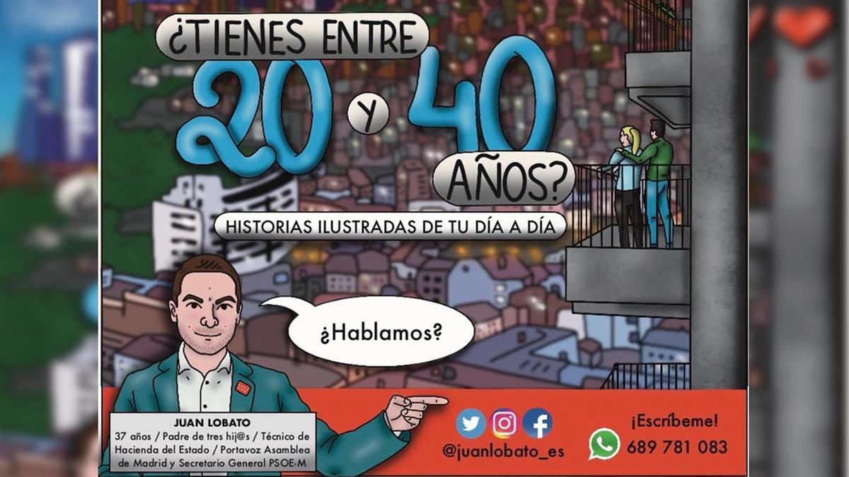 El secretario general del PSOE Juan Lobato visitará varios puntos de la Comunidad de Madrid para explicar a los/as vecinos las propuestas del PSOE de Madrid para la Generación 20-40