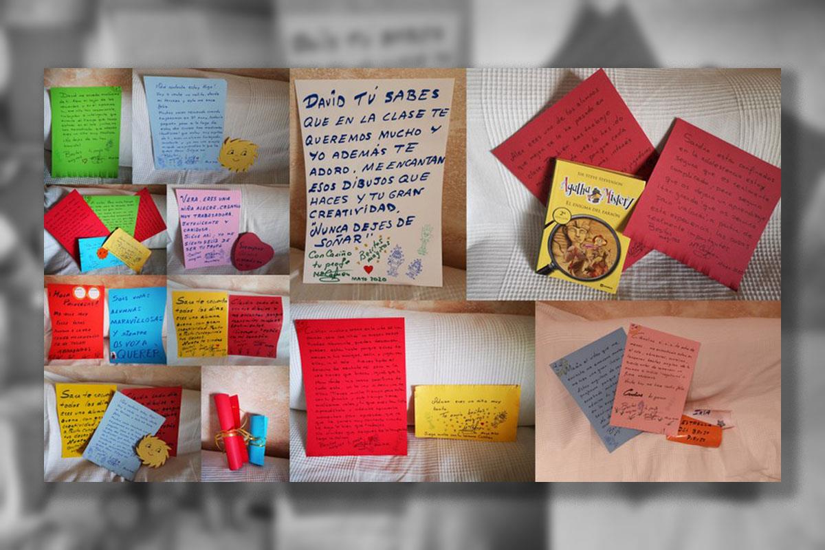 Mari Carmen González, profesora del CEIP Pablo Neruda, encontró una solución creativa y alegre para mantener el contacto con sus alumnos durante la crisis del coronavirus