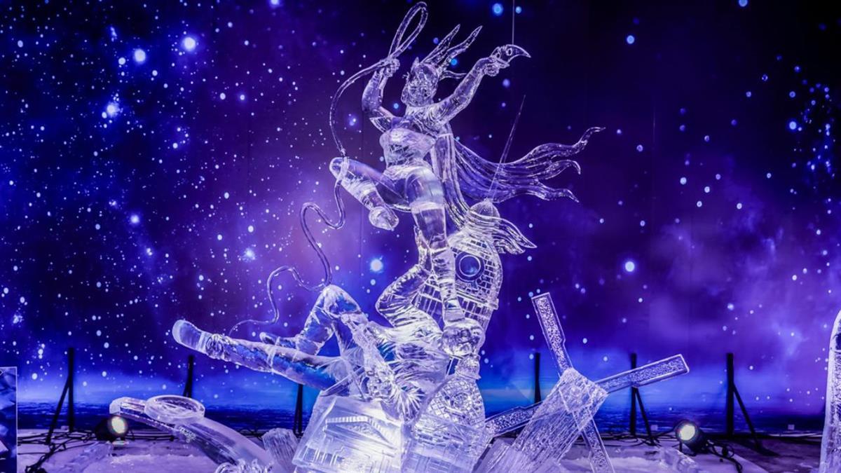 Una instalación especial mantiene un ambiente glaciar hermético para conservar las esculturas