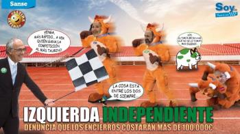 Izquierda Independiente ha denunciado el gasto que va a suponer los encierros de las fiestas de enero 