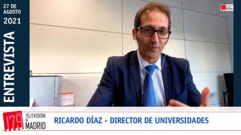 El Director General de Universidades de la Comunidad de Madrid, Ricardo Díaz, nos acerca la hoja de ruta del Gobierno regional para la enseñanza superior
