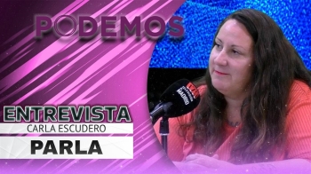 La portavoz de Podemos pone el foco en la "derechización" del PSOE