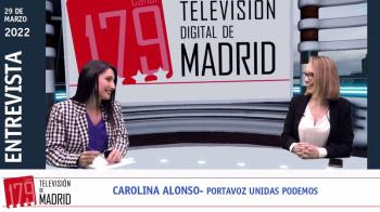 Repasamos la actualidad con Carolina Alonso, portavoz de Unidas Podemos en la Asamblea de Madrid