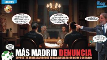 El portavoz de Más Madrid en Leganés critica que se haya adjudicado un contrato público a una empresa asociada a un cargo del PP 