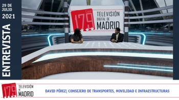 David Pérez, consejero de Transportes, Movilidad e Infraestructuras de la Comunidad de Madrid desgrana los proyectos estrella de la legislatura