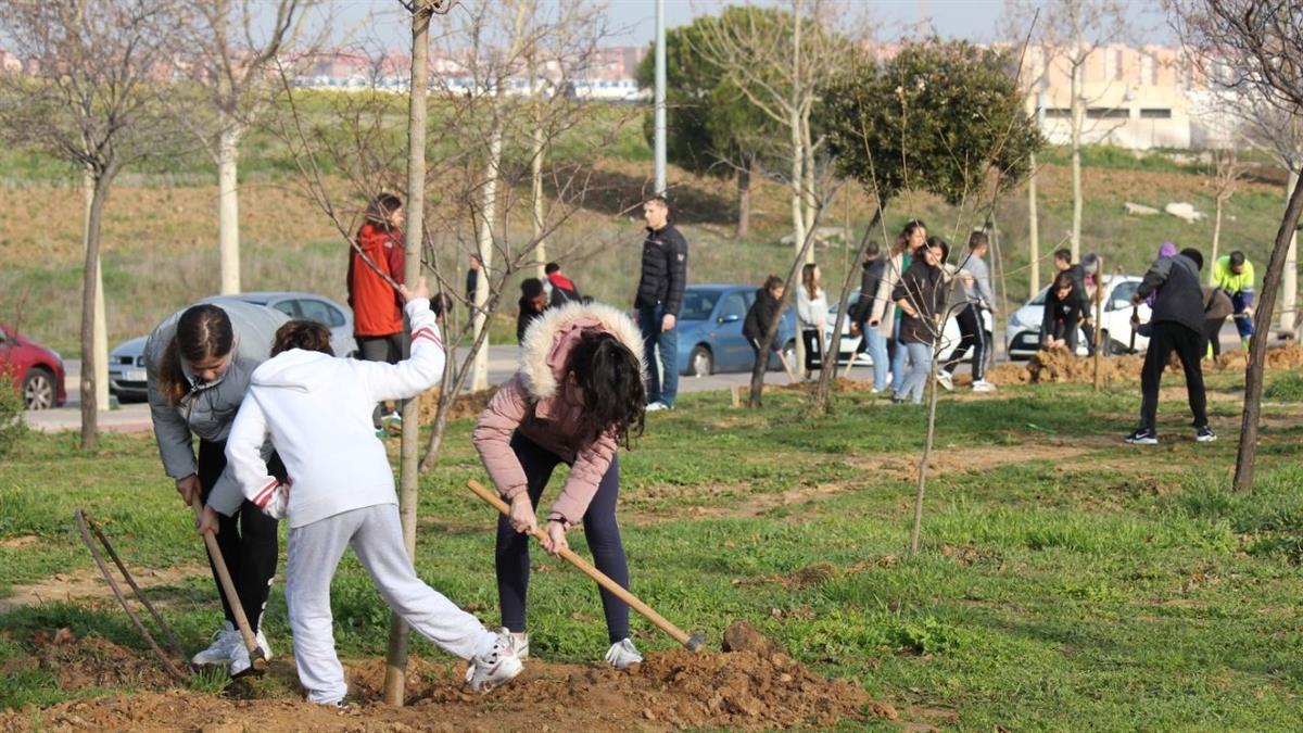 Alrededor de 300 escolares participan en esta actividad en Parque Miraflores y paseo de Loranca que conmemora el Día de la Paz