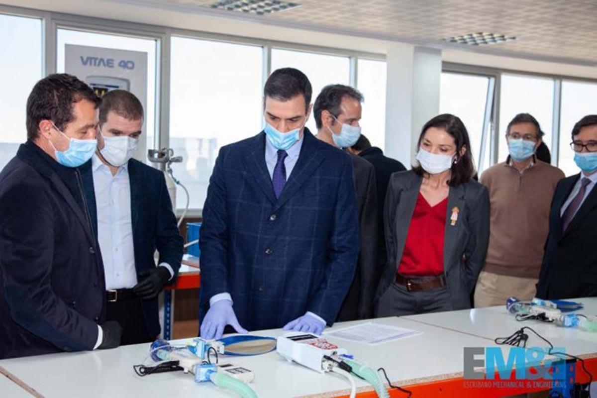 Esta empresa Alcalaína ha pasado de fabricar sistemas de defensa a producir respiradores y cámaras térmicas