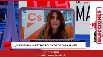 La diputada de Ciudadanos, Esther Ruiz, defiende el proyecto de su partido capitaneado por Edmundo Bal