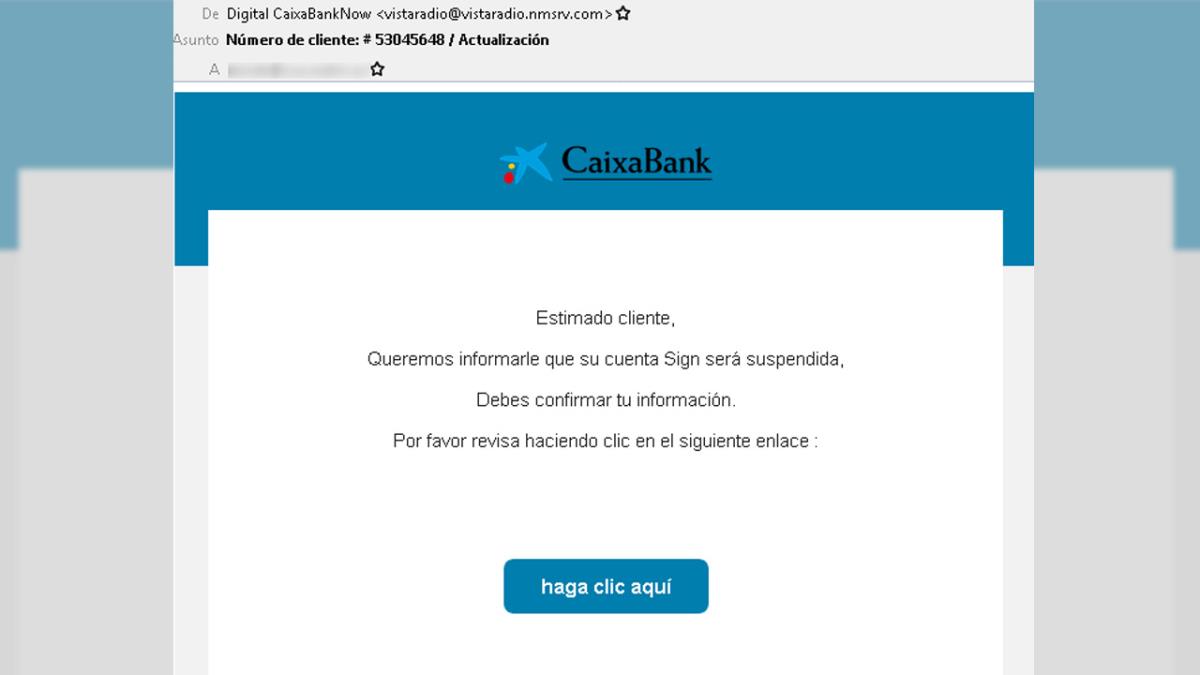 Se han detectado correos y mensajes fraudulentos para suplantar a las entidades reales