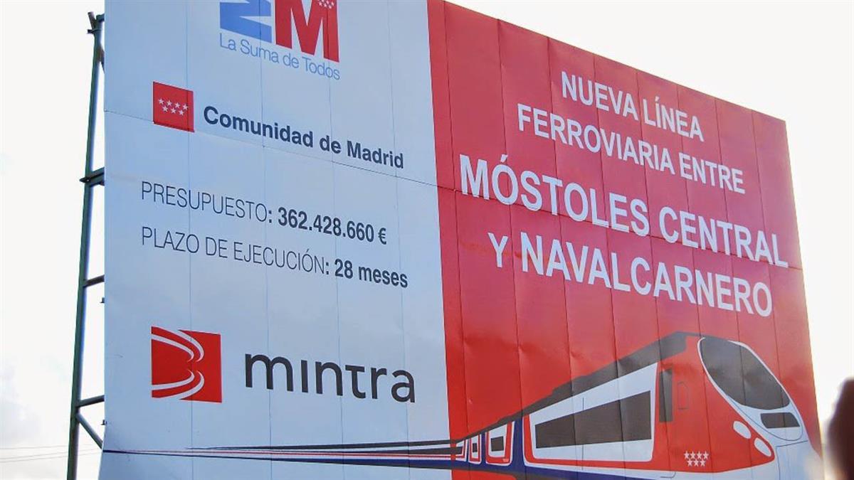 Las obras de prolongación de la línea ferroviaria quedaron paralizadas durante la crisis