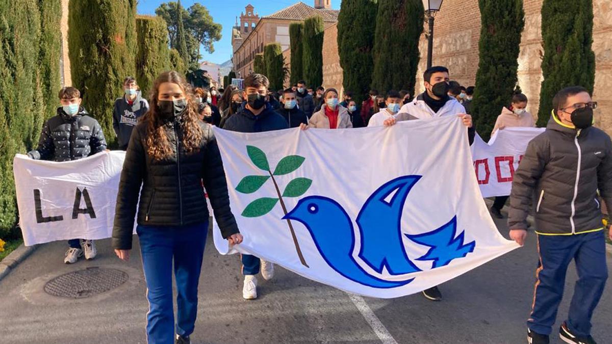 Durante toda la semana previa, el centro hizo actividades para concienciar acerca de la paz