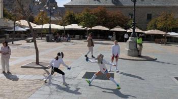 En la Plaza de la Constitución para dar a conocer al público este deporte