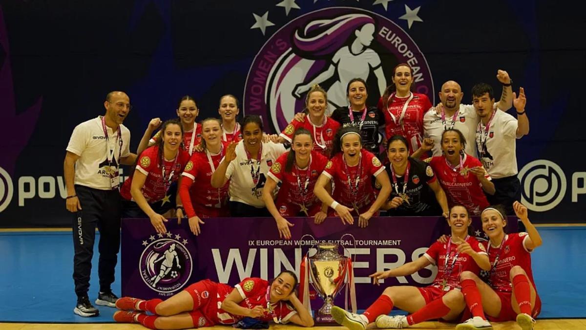 El conjunto ha alzado el título de campeonas del European Women’s Futsal Champions Tournament 