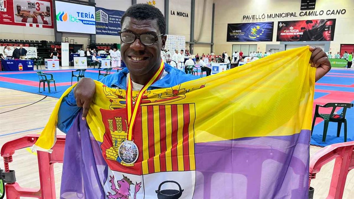 Ángel Abeso se proclamó subcampeón de España de veteranos en discapacidad física K40