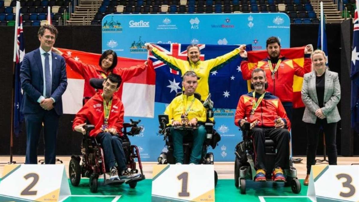 Se colgó la medalla de bronce en la categoría BC3