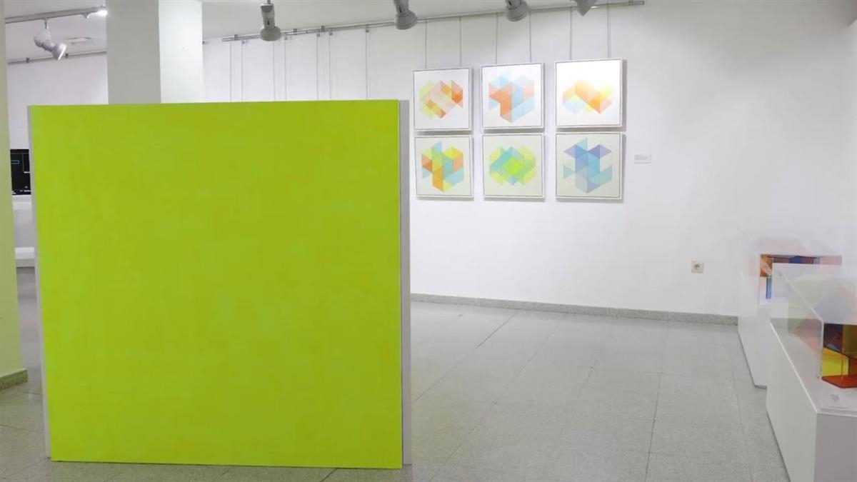La muestra se sitúa entre las artes plásticas y la ciencia de la percepción