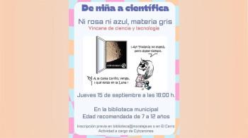 El C.C. El Cerro acoge la exposición “De niña a científica: ni rosa ni azul, materia gris”