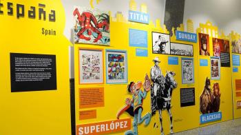 La exposición reúne a los principales personales de las historietas y tebeos de varios países europeos