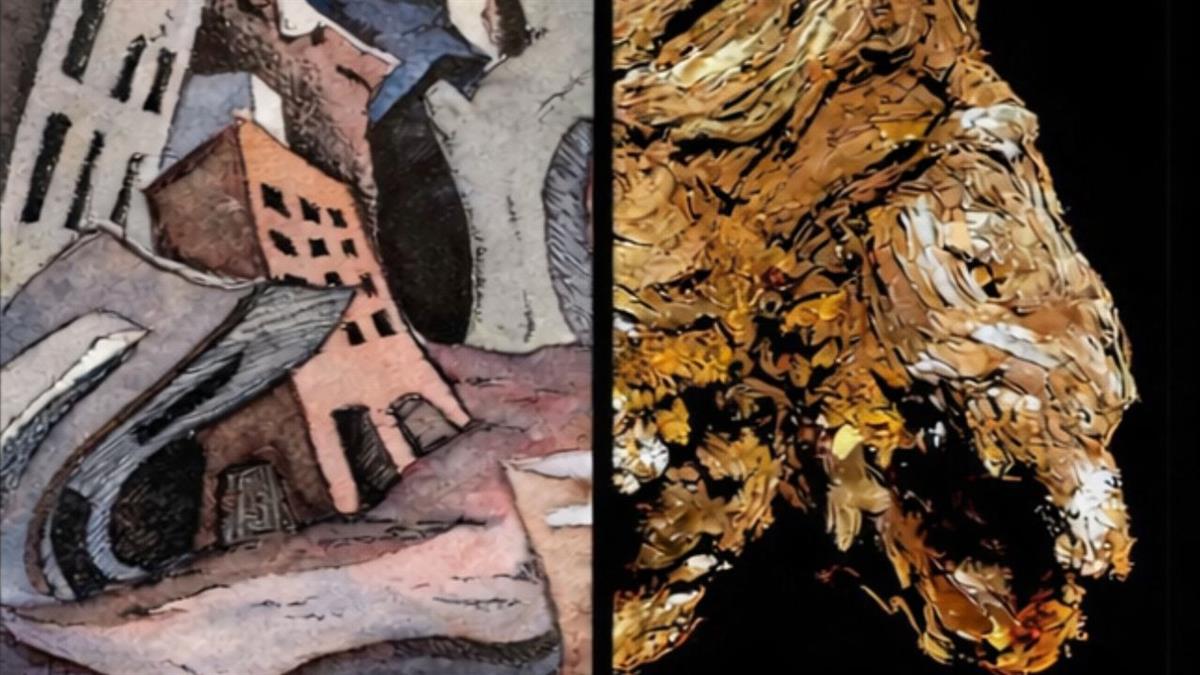 La muestra reúne obras de los artistas del grupo ARTres