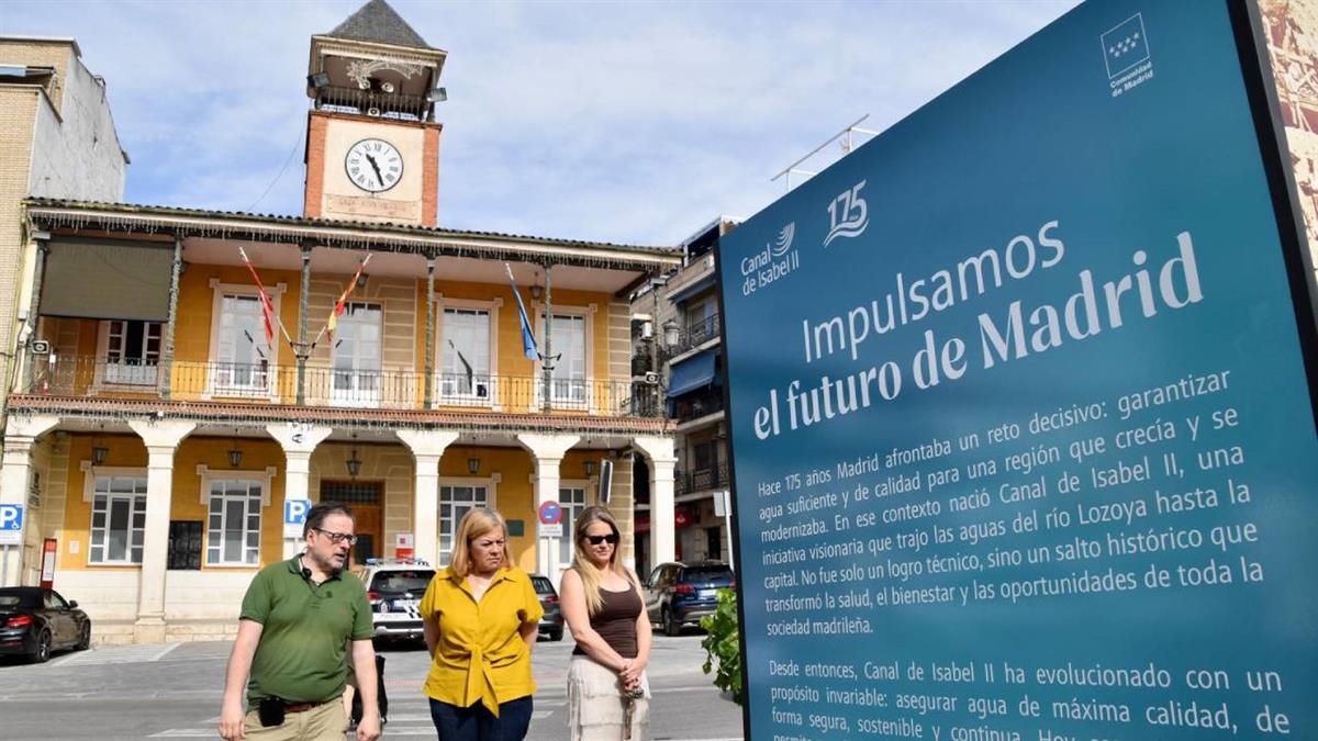 La Plaza Mayor de Morata acoge la exposición fotográfica ‘Impulsamos el futuro de Madrid’